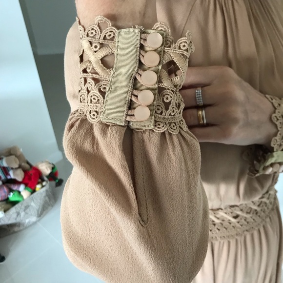 Cafe au lait dress size M fits 8/10.🤎Make me an offer 🤎 - Picture 3 of 8